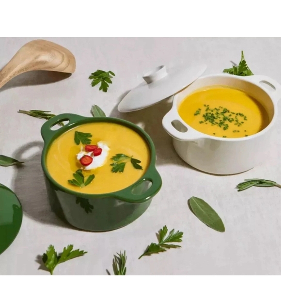 Mini Round Ceramic Cocotte Set - Picture 3 of 5